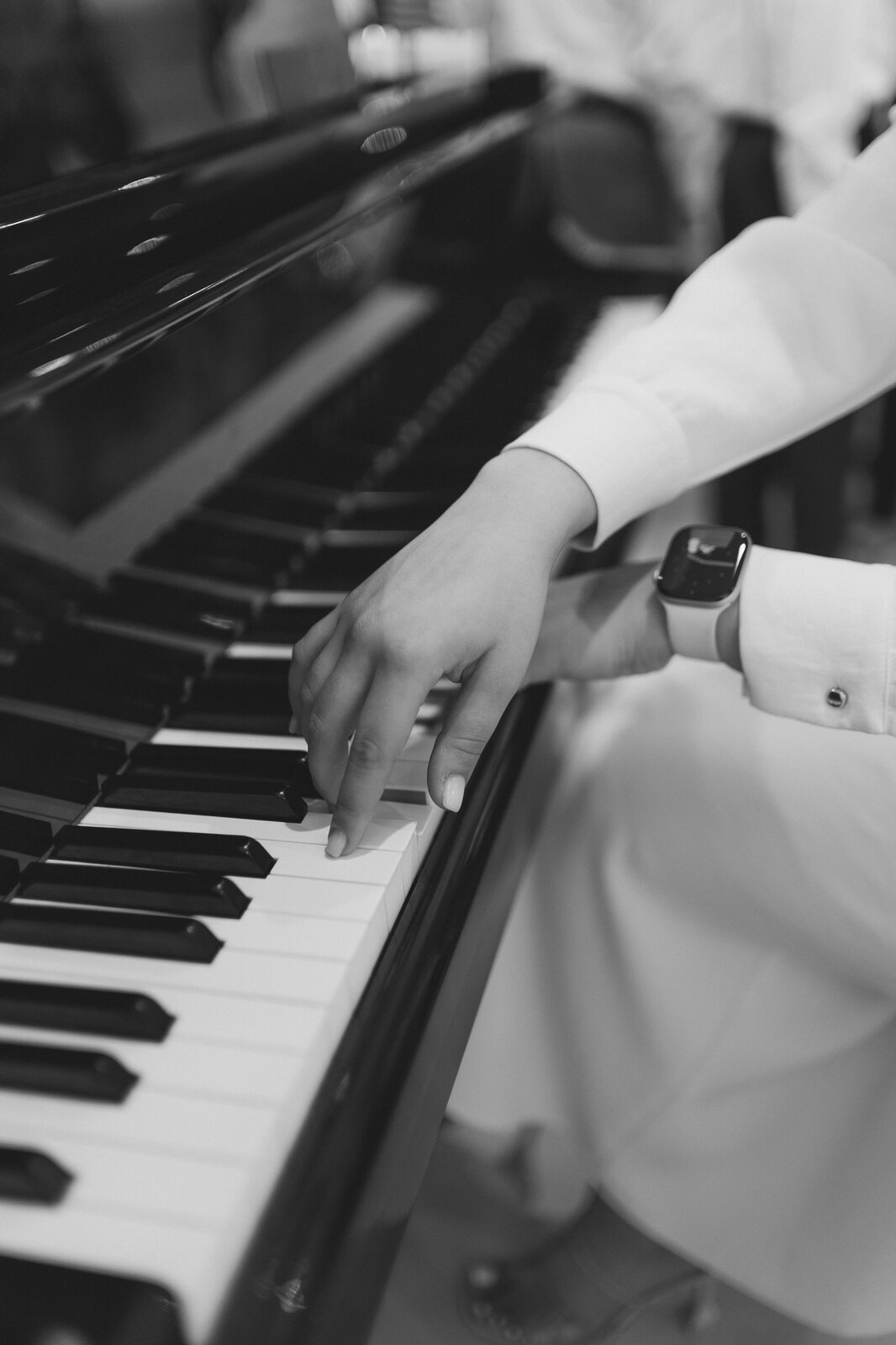 A quiet moment at the piano